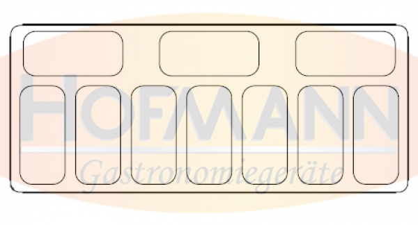 Speiseeisvitrine Curacao, 454-10x5 ltr., -22/-15° C, 1457x858x1257